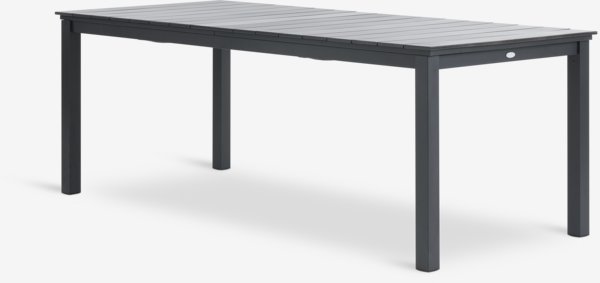 Table de jardin MOSS l95xL214/315 gris