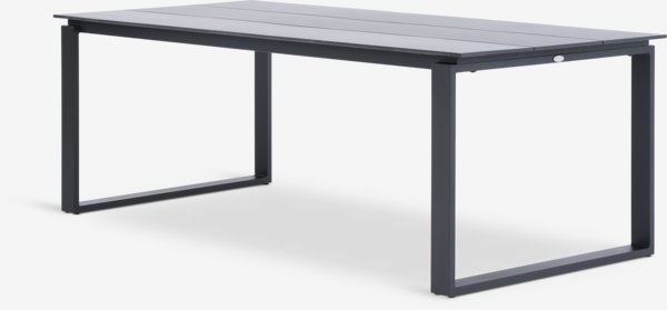 KOPERVIK L215 table + 4 STRANDBY chaises gris