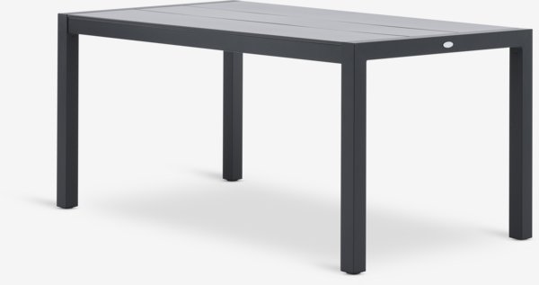 HAGEN L160 tafel + 4 STRANDBY stoel grijs