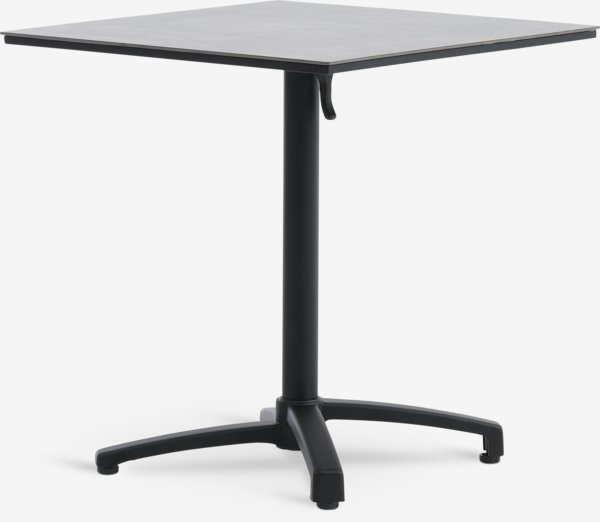 Table bistrot TIPMOSE l70xL70 gris