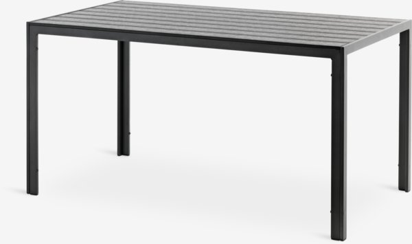 Mesa de jardín JERSORE A80xL140 negro