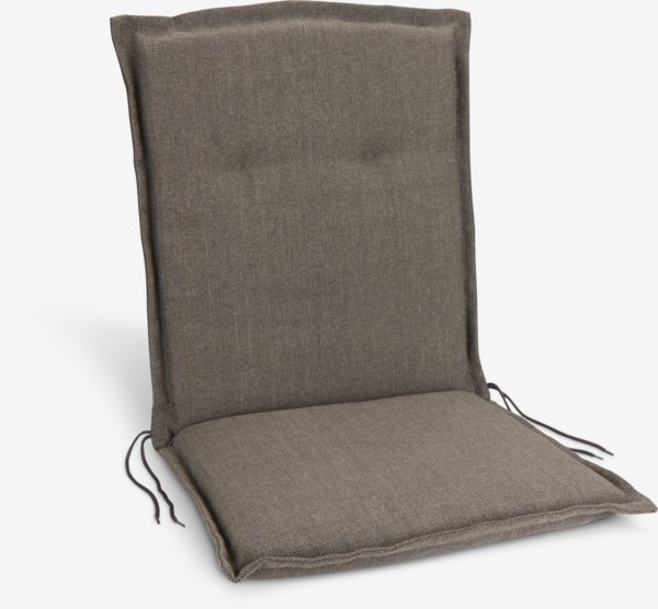 Garden cushion high back chair GUDHJEM dark sand