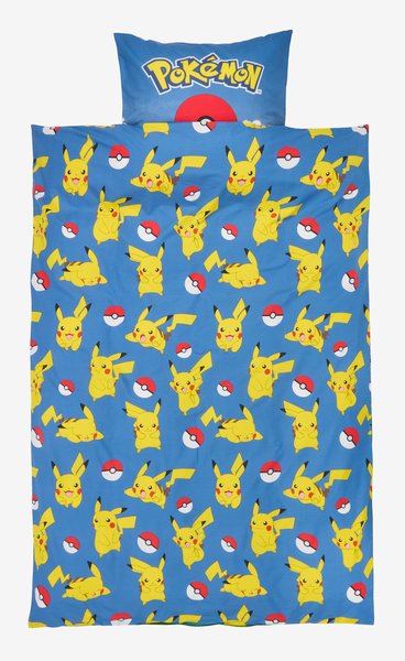 Duvet cover set POKEMON Single blue