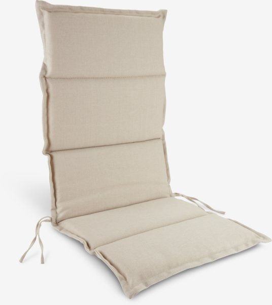 Garden cushion recliner chair BREDFJED off-white