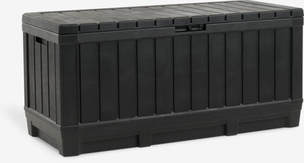 Cushion storage box FEJENSENG W128xH59xD54 black