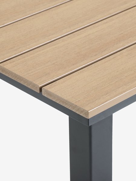 HOBRO L70 tafel naturel + 2 JEKSEN stoel zwart