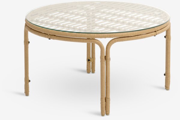 Table lounge JENNUM Ø80xH44 naturel