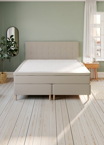 Boxspring 180x200cm GOLD C75 ZZ latex zand-91