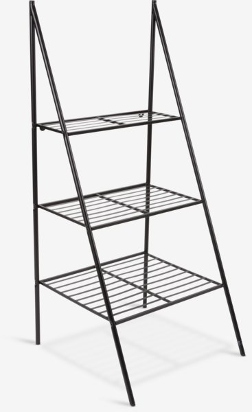 Shelving unit LUSERNBIE W50xL49xH110 black