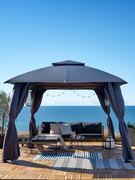 Gazebo SANKT HANS P300xL300 cm grigio