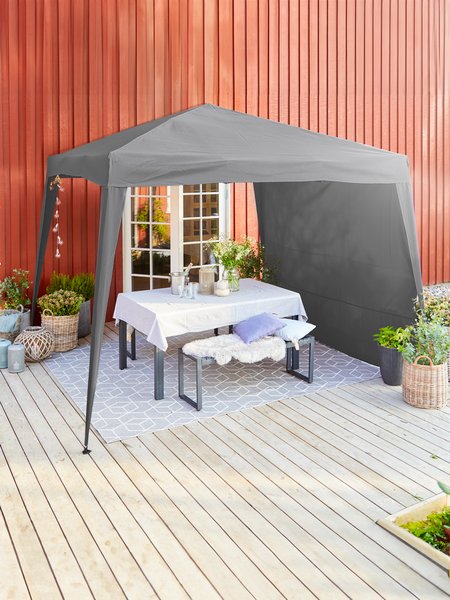 Pavillon-Seitenteil JERUP grau