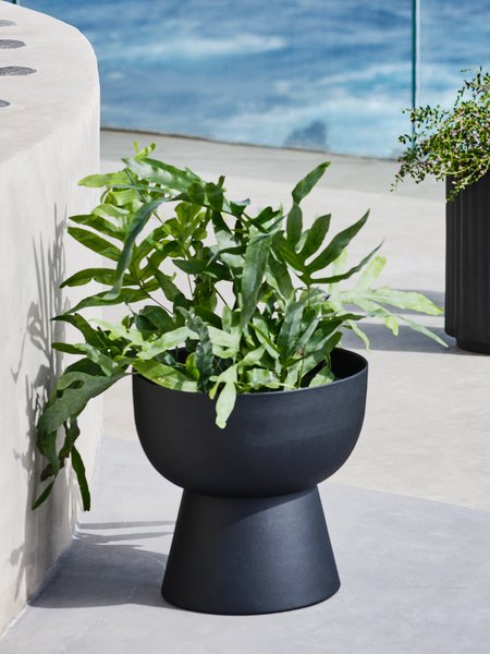 Garden planter LOMVI D30xH30 black