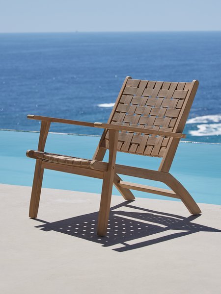 Bašt. lounge stolica SKARA tvrdo drvo