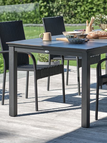 Table de jardin MOSS l95xL214/315 gris