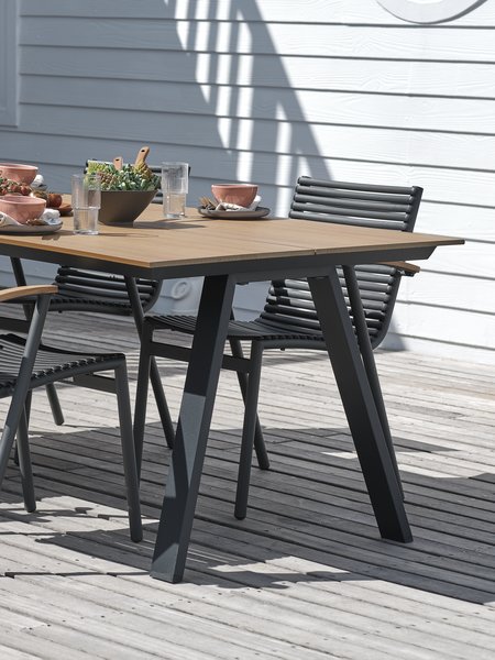 Table de jardin FAUSING l100xL220 naturel