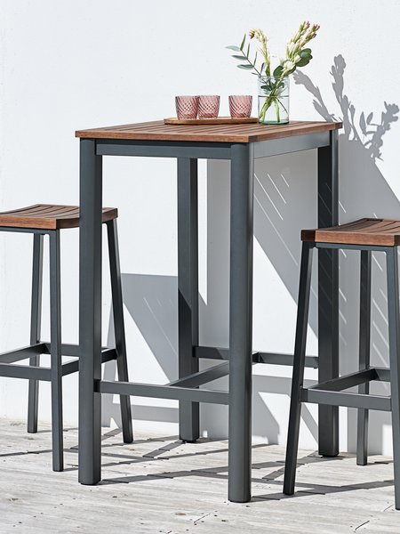 Tavolo da bar da esterno HOVMARKEN P55xL70 legno duro