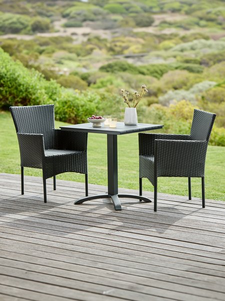 HOBRO L70 bord + 2 AIDT stol svart