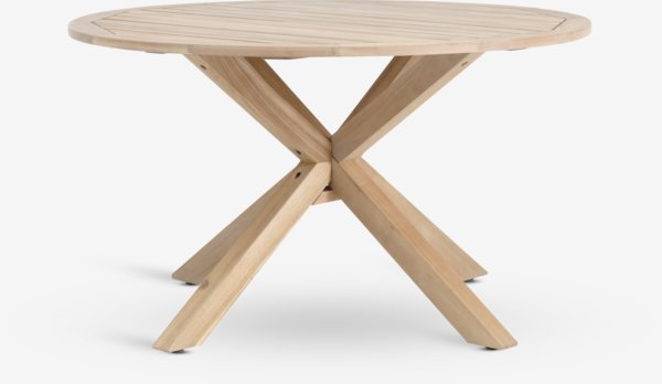 Záhradný stôl HESTRA Ø126 tvrdé drevo