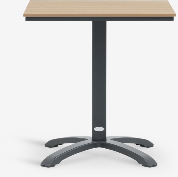 HOBRO L70 table natural + 2 TAGMARK chair black