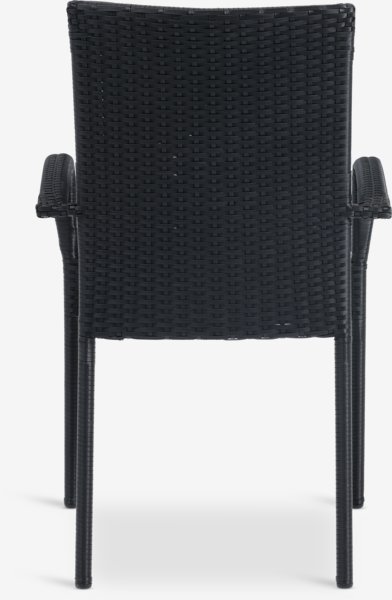 Stohovací židle GUDHJEM černá