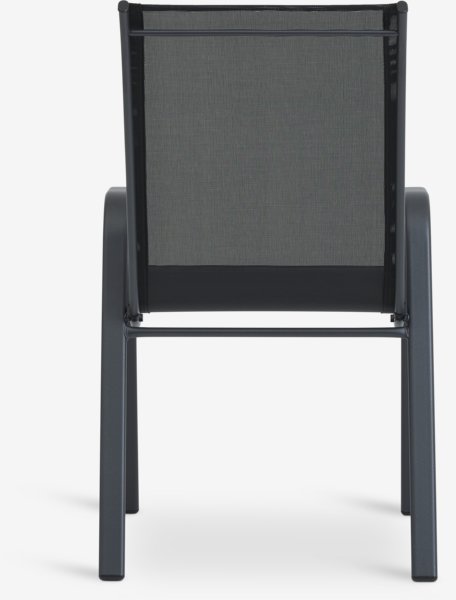 Καρέκλα στοιβαζόμενη LEKNES μαύρο