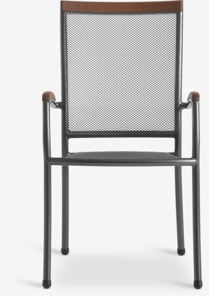 Καρέκλα στοιβαζόμενη LARVIK γκρι