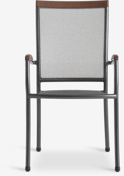 Chaise empilable LARVIK gris