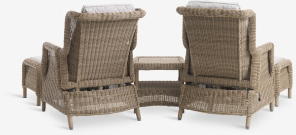 Lounge-Set FALKENBERG 2 Pers. natur