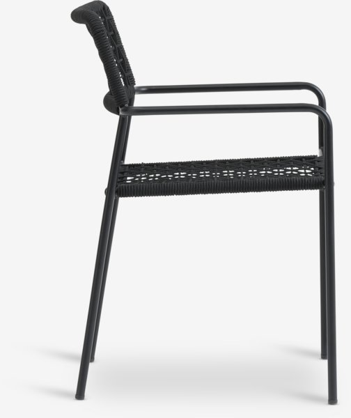 Chaise empilable LABING noir