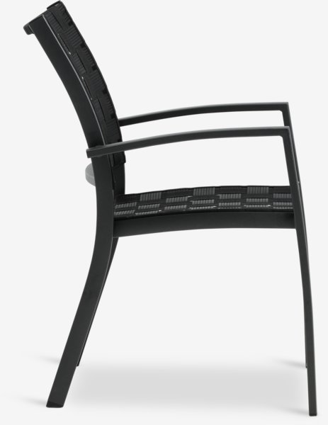 STENUNGSUND L60 table grey + 2 JEKSEN chair black