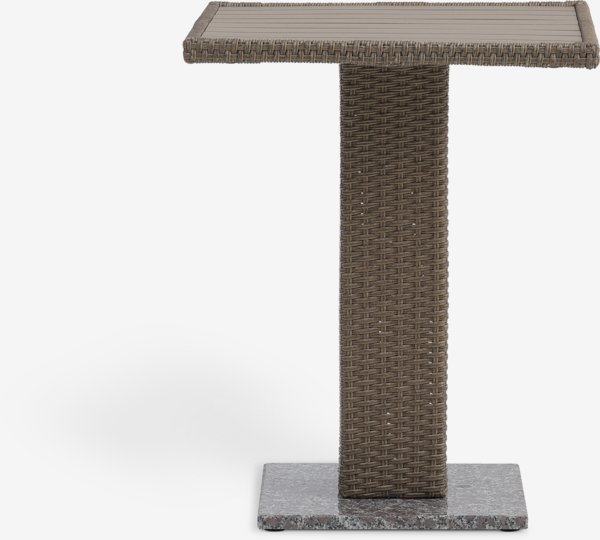 Tavolo bistrò THY P60xL60 cm naturale