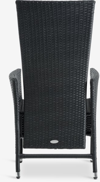 Лаунж-стілець SKIVE багатопозиційний чорний
