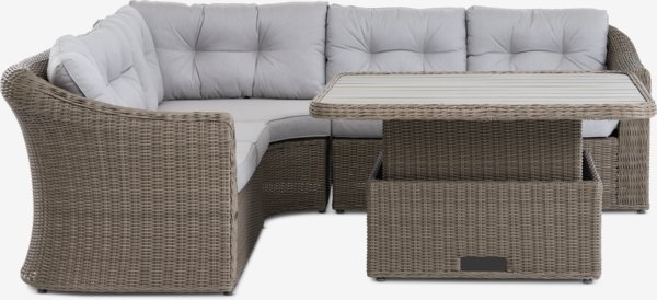 Lounge-Set TAMBOHUSE 5 Personen natur