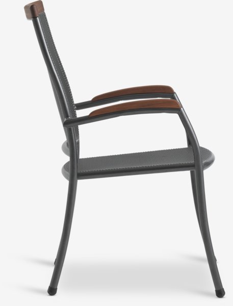 Chaise empilable LARVIK gris