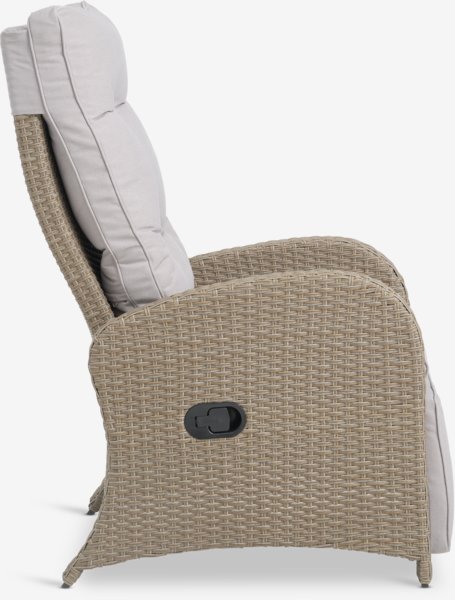 Fauteuil lounge STORD naturel