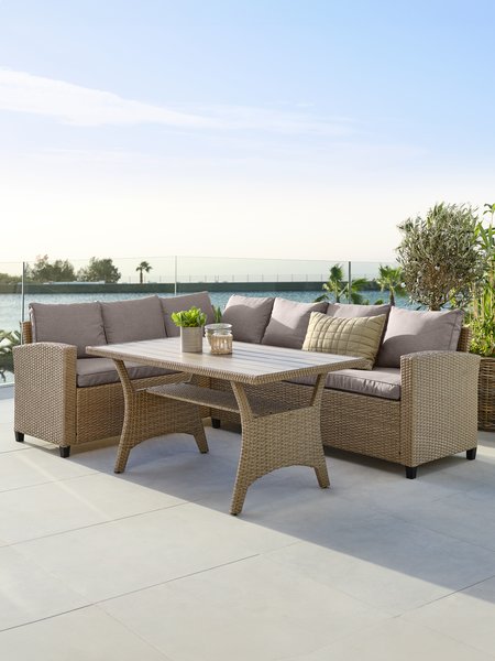 Lounge set ULLEHUSE 6-seater natural