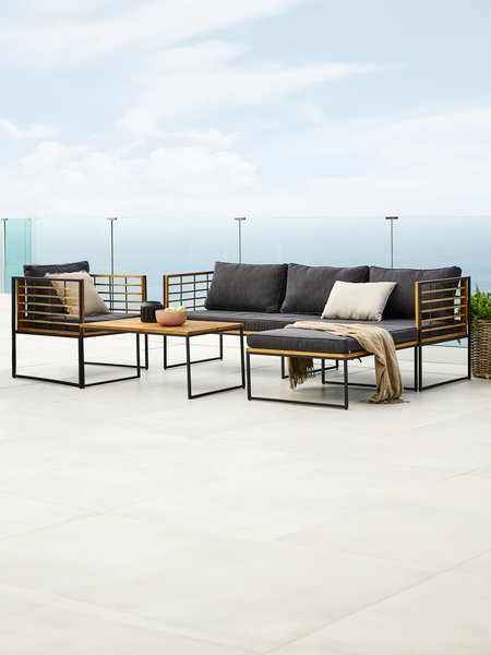 Lounge-Tisch UGILT B60xL90xH43 Hartholz