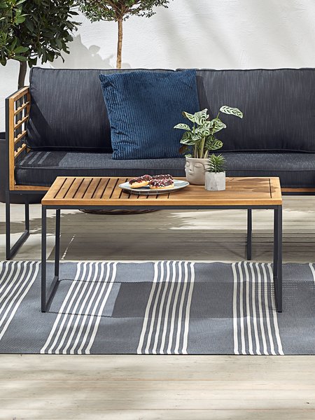 Lounge-Tisch UGILT B60xL90xH43 Hartholz
