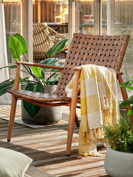 Fauteuil lounge EDDERUP naturel