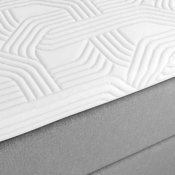 Kontinentalsäng 90x200cm NEVLA GC5 grå-23 DREAMZONE