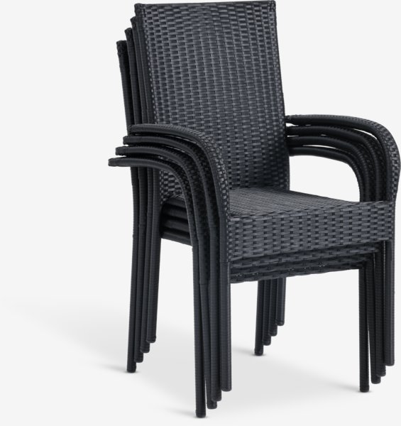 THY D60 stół + 2 GUDHJEM krzesło czarny