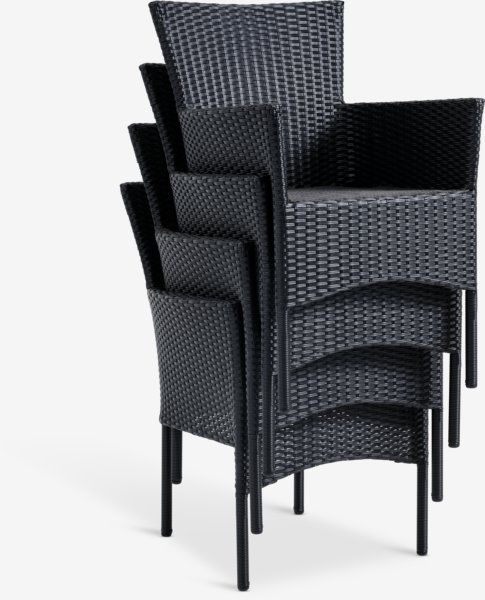 HOBRO D70 stol + 2 AIDT stolica crna