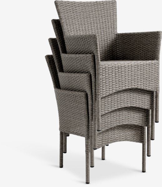 FAUSING L220 Tisch + 4 AIDT Stühle natur