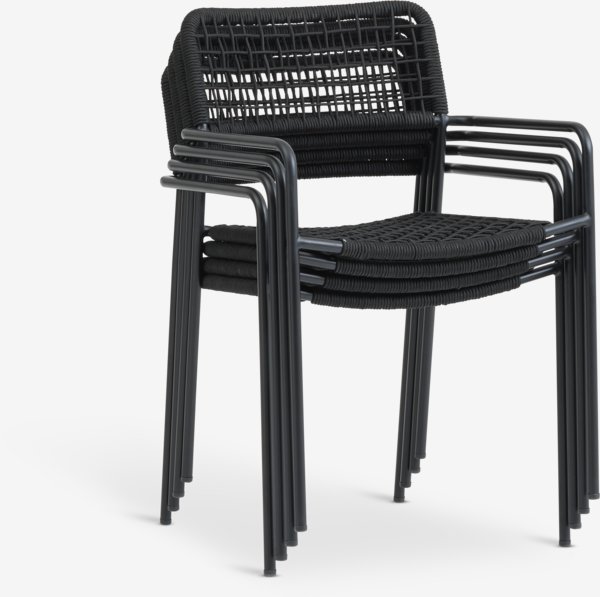 Stacking chair LABING black