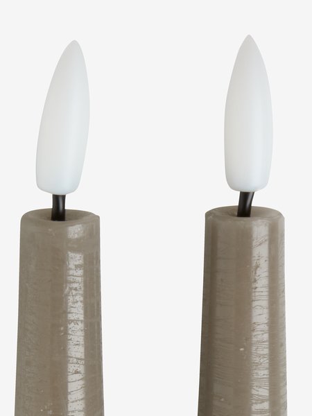 LED candle GUDMUND H29cm pack of 2