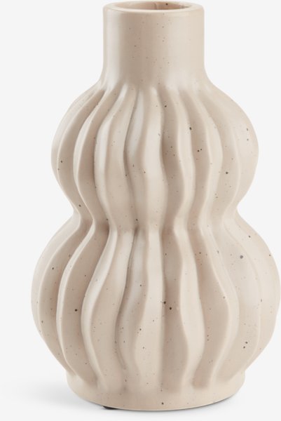 Vase THORE Ø12xH19cm sand