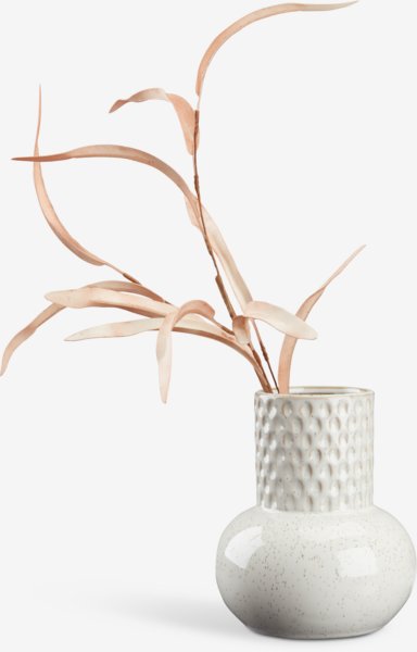 Βάζο INGBERT Ø15xΥ18cm λευκό