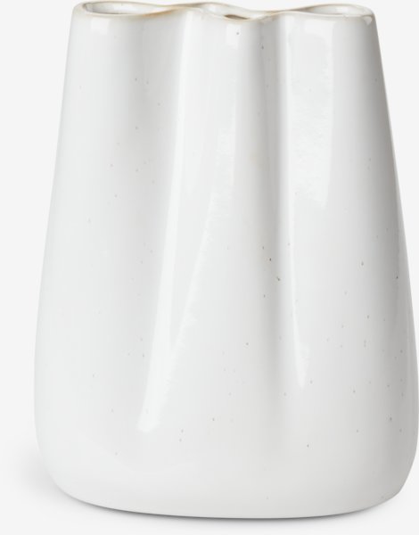 Vase CARLO W13xL8xH17cm grau