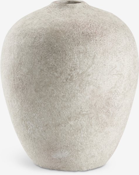 Vase IVAR D17xH21cm white/grey