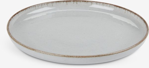 Assiette FERDUS Ø19cm porcelaine gris